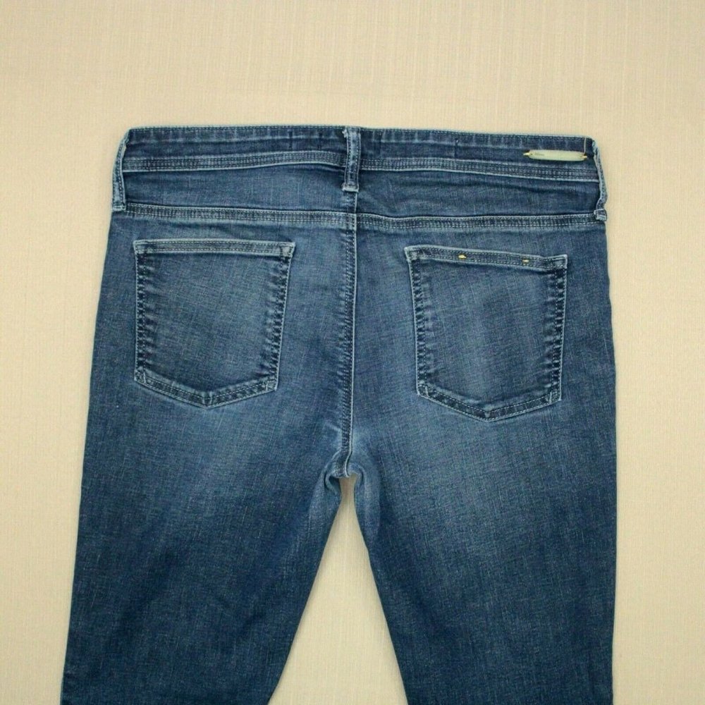 Pilcro And The Letterpress Serif Skinny Jeans Women's Size 31 Medium Wash Denim
